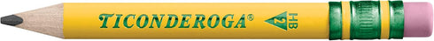 Ticonderoga My First Short Triangular Wood-Cased Pencils, 2 HB Soft, Yellow, 36 Count by Ticonderoga