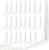 ZOENHOU 24 Pack 8 x 10 Inch White Shelf Brackets, Heavy Duty