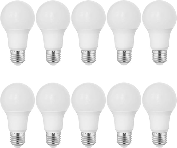 Satco S11401 9-Watt A19 LED Light Bulb, 5000K Natural Light, 800 Lumens,
