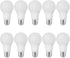 Satco S11401 9-Watt A19 LED Light Bulb, 5000K Natural Light, 800 Lumens,