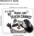 Juoqg It's Called Trash Can Not Trash Cannot Rectangular Mouse Pad, Funny Raccoon Mouse Pads for Desk, Raccoon Lover