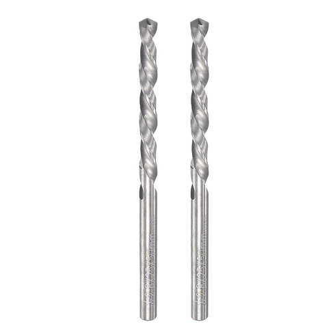 uxcell Solid Carbide Twist Drill Bits 2.8mm, Metric Left Hand Spiral Flutes for Stainless Steel, 2pcs