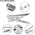 ONDY Heavy Duty Plier Stapler, Hand Held 20-Sheet Stapler with 1000 Staples and Staple Remover Tool, Silver