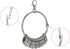 PATIKIL Key Organizer Keychain, 3.4 Inch Dia Key Management Holder with 30 Key Rings for Office, Silver