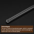MECCANIXITY 3.3 Borosilicate Glass Stir Rod Mixing Tools, 7.87" and 11.81" Length, Round Ends, 4in2 Sets