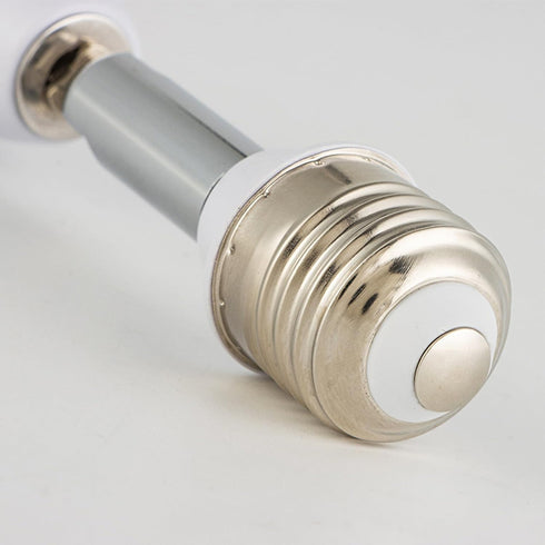 1Pc White E26/E27 Light Bulb Socket Extender Adapter, 180 Degree Bendable Light Fixture Converter
