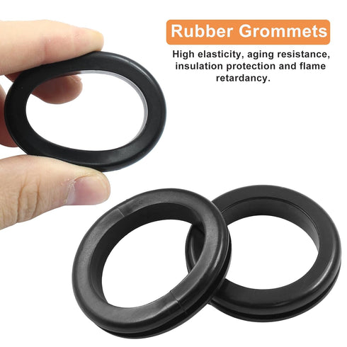 Zorveiio 4Pcs Grommets 1.26" 1.5" Grommet Grommets Rubber ID Drill Hole Durable Wiring Hole Wire for Cable Hose Wire