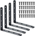 Alise 4 PCS L Brackets Heavy Duty Corner Bracket, 5 X5 Inch
