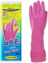 Kitchenware Mamison Quality Rubber Gloves Pink Size M, Waterproof Rubber Gloves 1 Pair, Korean Home and Improvement