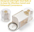 Rotating Desk Organizer with 2 Pen Holders, 10 Slots Pencil Holder, 3 Drawer Art Supply Storage Box Caddy for Office,