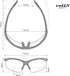 voltX 'CONSTRUCTOR' BIFOCAL Reading Safety Glasses, YELLOW +1.5 Dioptre, ANSI Z87.1+ & CE EN166F Certified
