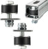 1-5/8" Unistrut Trolley Limit Hardware, U Bracket, Garage Door Rollers, Hoist Trolley, Beam Trolleys 2 Pack