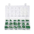uxcell Fluorine Rubber O-Ring Assortment Kit, 270 Pieces, 18 Sizes, FKM Sealing Gasket Set, Green