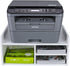 PAG Desktop Printer Stand with Storage, Paper Storage Holder Rack for Desk, Wooden Organization for Home/Office