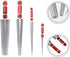 Noteflora 1Pcs 1-6.5mm 30-45mm 0.1mm Scale(1-6.5mm) Stainless Aperture Ruler Taper Gauge, Conical Feeler Gauge Taper