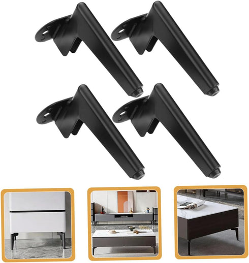 4pcs 14.5cm Metal Furniture Legs Gold Cabinet Sofa Legs Heavy Duty Replacement Round Base for Tv Stand Coffee Table