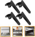 4pcs 14.5cm Metal Furniture Legs Gold Cabinet Sofa Legs Heavy Duty Replacement Round Base for Tv Stand Coffee Table