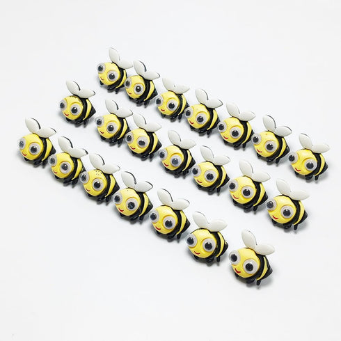 Cute Bee Push Pins Decorative Thumbtacks - JruiZhp 20 Pcs Creative Drawing Pins for Office Accessories, Whiteboard