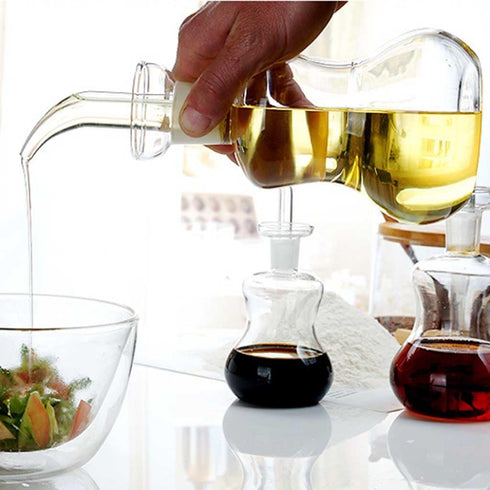 ARGENTFLUX 150ML/250ML/500ML(250ML) Oil And Vinegar Dispenser, Oil and Vinegar Dispenser Glass, Glass Oil Dispenser