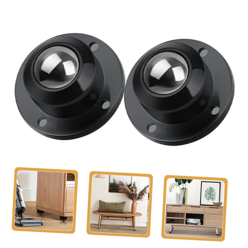 8pcs Zerodeko Mini Swivel Casters Self Adhesive Rolling Carts Wheels for Kitchen Appliances
