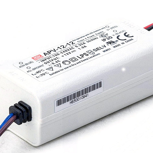 DineDeck APV-12-12 12W 12V 1A Single Output AC/DC Switching Power Supply - Universal