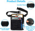 Kazheon Restaurant Waiter Waist Money Pouch Bag Server Pouch Bag Hotel Bar Apron Bags With Adjustable Belt(COLOR:Black)