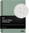 Stone Paper Waterproof Spiral Notebook, Eco-Friendly 7.20”x10.11”, 50 Sheets, Durable Ruled Green Notepad