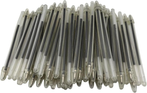 Flexible Non-Lethal Safety Pens, 4" Bendable Pens for Hospitals, Mental Health Institutions, Black (100 Pack)