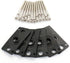 Baomain Pneumatic Replacement Parts 6 Gaskets with 12 Screws Work for 4V210-08 Solenoid Valve Black