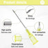 Maydeyy 20 1 Inch 100 Pack Gauge Needle with Caps, Sterile Disposable Luer Lock Lab Accessories Needles, Individually