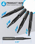 Tnuynoy 4-Piece Set, 3/32", 1/32", 1/16" Setter 1/8" Nail Punch and Center Punch Hardened Cr-V Steel with Non-Slip