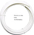 (White tubing 5 meters) - 10 pcs 1cm Quick Connect Push In to Connect Water Purifiers Tube Fittings for RO Water Reverse Osmosis System+5 metres(16 feet) white tubing hose pipe