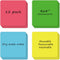 Dry Erase Sticky Notes, Reusable Label Stickers for Organizing Storage Bins, Removable & Washable (4"x4", 12 Sheets)