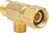 Lead-Free Brass Angle Stop Add-A-Tee Valve, 3/8-Inch Compression Inlet and Outlet, 2 Pack