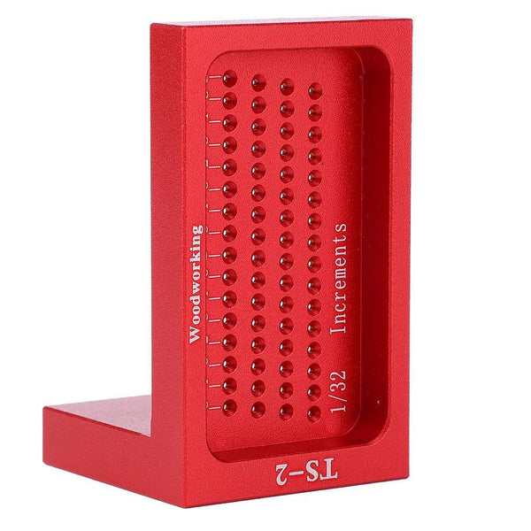 YWBL-WH TS-2 Woodworking Cross Calibration Ruler, T Type Scribing Marking Gauge Tool