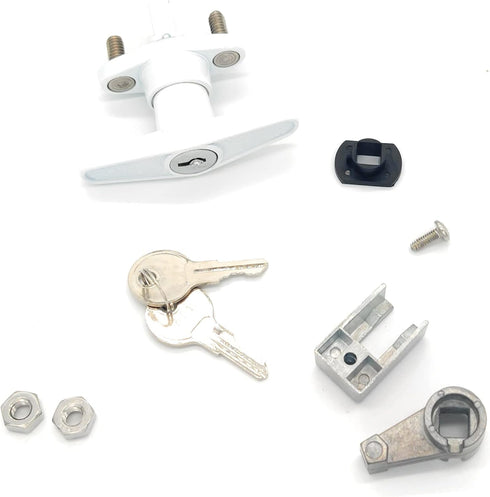 Keys22 2 T-Handle Accordion Shutter Lock Kit, Includes Matching Keys