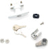 Keys22 2 T-Handle Accordion Shutter Lock Kit, Includes Matching Keys