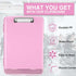 Sooez Clipboard with Storage, High Capacity Nursing Clipboards, Heavy Duty Plastic Storage Clipboard, A4 Letter Size