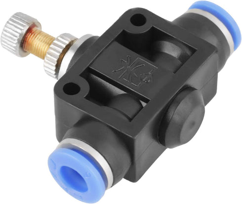 10Pcs/Set Pneumatic Speed Valve, 6mm Throttle Valve, Check Valve, Push In Speed Controller for Air Hose