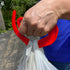 Grocery Bag Carrier (2-Pack Red), Durable Lightweight Multi-Purpose Shopping Bag Holder Handle