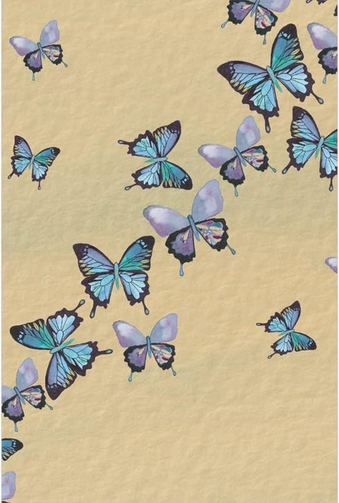 Tree-Free Greetings Blue Butterflies in Flight All Occasion Cards, 12 Recycled 4x6 Cards & Envelopes