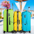 DanziX TSA Approved Lock - 3-Dial Combination Travel Luggage Lock with 4 Colors Stainless Steel Safety Tether