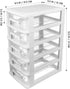 Drawer Storage Plastic Drawers Organizer: 5-layer Office Desk Organizer with Drawers, Small Plastic Drawers Organizer
