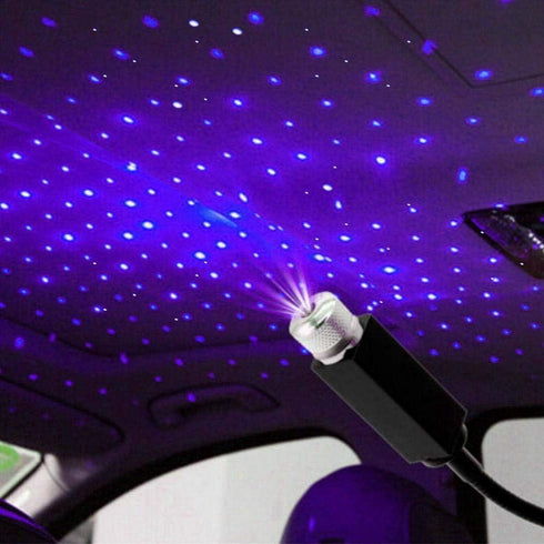 Car Roof Star Night Lights Mini LED Projection Lamp, USB Star Projector Night Light for Wedding, Ceiling, Bedroom, Party