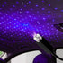 Car Roof Star Night Lights Mini LED Projection Lamp, USB Star Projector Night Light for Wedding, Ceiling, Bedroom, Party