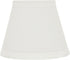 Aspen Creative 32059-2A, 3" 5" 4" Set 2 Hardback Empire Clip-On Chandelier Lamp Shade, Off-White, Top x Bottom x Slant