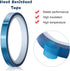 Outus 6 Rolls High Temperature Tape, Heat Resistant Vinyl Press Tape for Sublimation and 3D Printing