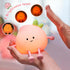 7 3 Night Light for Kids, Cute Peach Soft Silicone Nursery Light with Colors & Levels Adjustable Warm Light