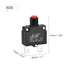 MECCANIXITY Circuit Overload Protector 15A AC125/250V DC32V Push Button Thermal Circuit Breaker for Air Compressor with Waterproof Caps 5pcs