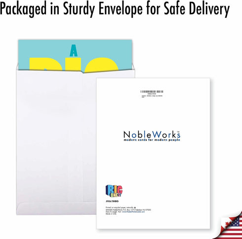NobleWorks 18th Milestone Birthday Card, 8.5 x 11 Inch, Celebration Stationery with Envelope